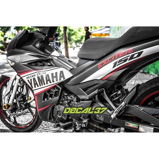 Tem Trùm Exciter 150 Yamaha Racing Đỏ đen