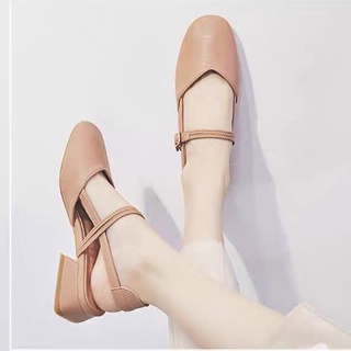 Giày cao gót mũi tròn 3 phân - G049