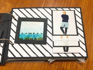 Scrapbook 15x21cm ( đen trắng )