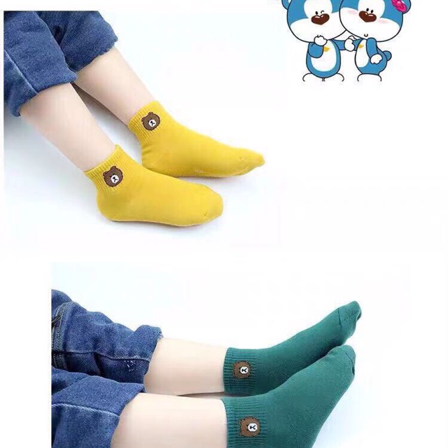 1 Túi Tất Gấu Trẻ Em Gồm 10 Đôi
