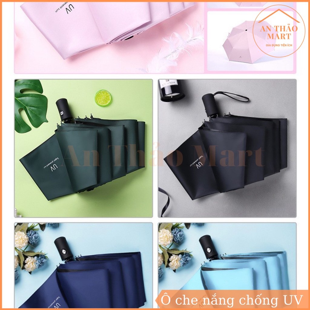 Ô che nắng che mưa, dù cầm tay gấp gọn chống tia UV hiệu quả