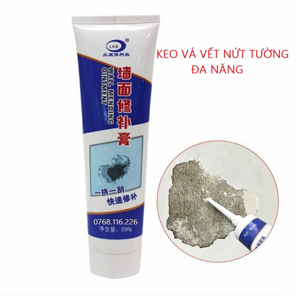 KEO VÁ VẾT NỨT TƯỜNG THÔNG MINH CHỐNG MỐC SIÊU TỐC 250ML