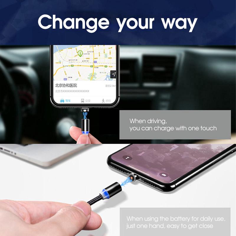 Dây cáp sạc nhanh 1m cho iphone Type C Micro USB