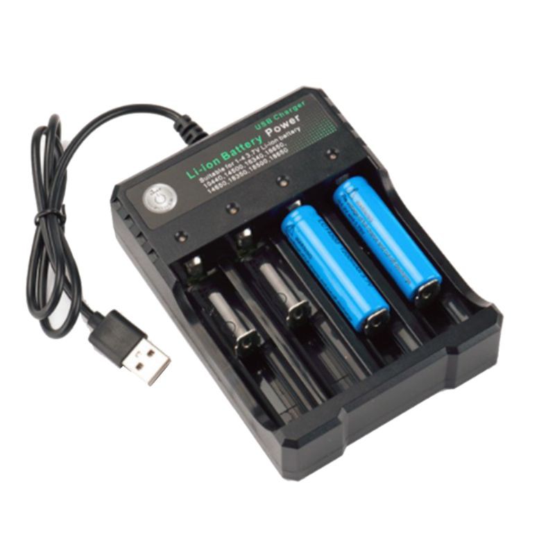 Ổ sạc pin 4 ngăn tiện dụng 3.7V 18650/8350/16340/14500
