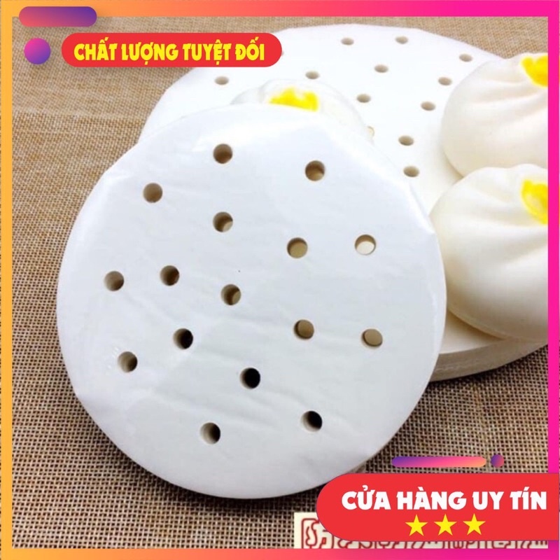 [HÀNG ĐẸP] SET 100 GIẤY NẾN CHO NỒI CHIÊN KHÔNG DẦU CÓ LỖ THÔNG HƠI SIZE 23cm