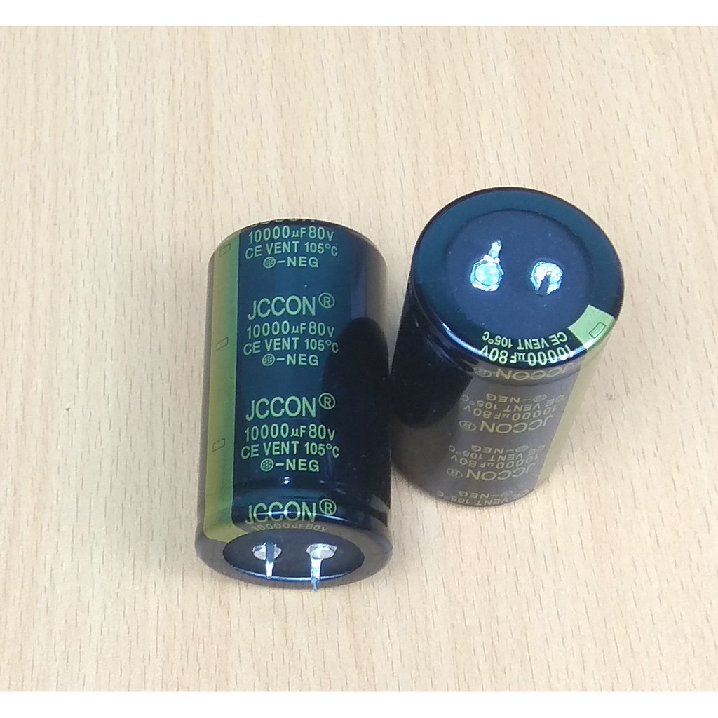 Tụ Amply JCCON 10000uF/80V Với Kích Thước 6 X 3.5 Chất Lượng Cao
