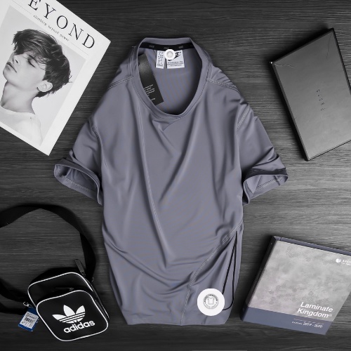 Áo thun nam thể thao A03, áo phông nam chất thun lạnh co giãn 4 chiều mặc mát thấm hút logo thêu