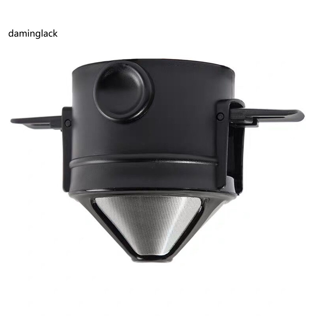 daminglack Household electrical appliances Black Color Coffee Dripper Drip Coffee Filter Supplies Heat Resistant for Home