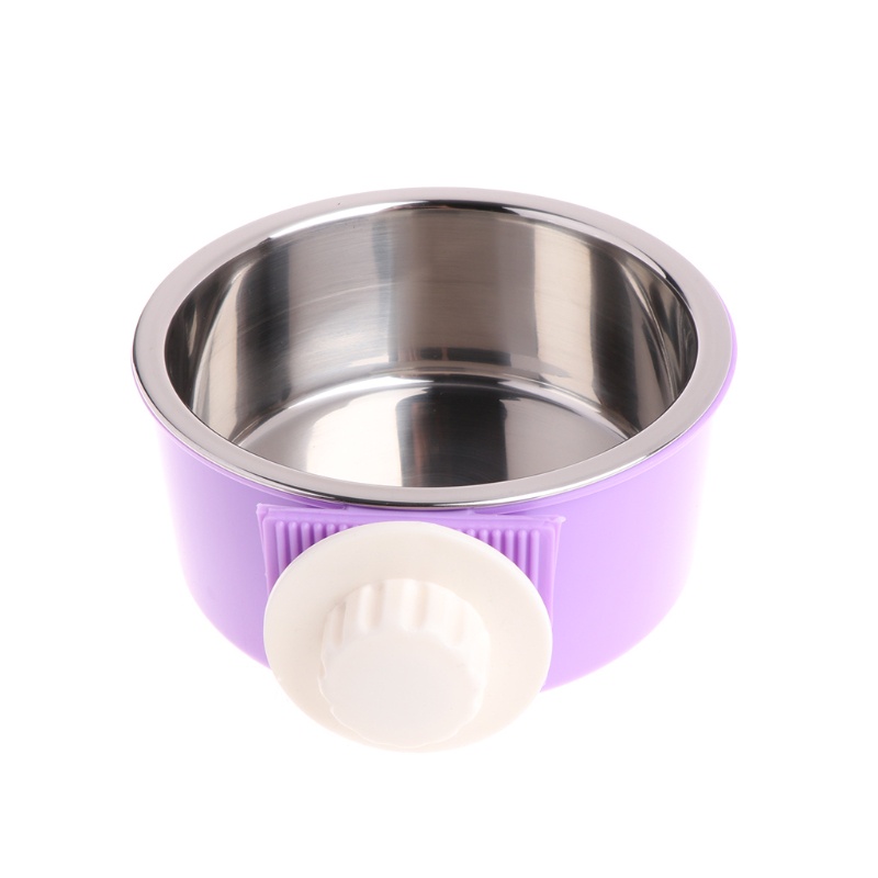 Bát Đựng Thức Ăn / Nước Uống Bằng Thép Không Gỉ Có Thể Tháo Rời Cho Chó Mèo Ferret Rabbi