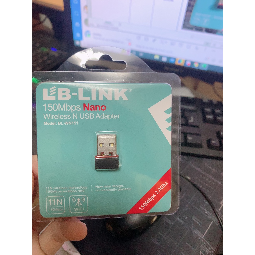 USB thu wifi LB-LINK BL-WN151 Nano - Hàng chính hãng bảo hành 2 năm