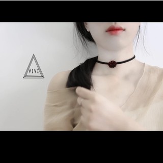 Vòng Cổ Choker Hoa Đỏ