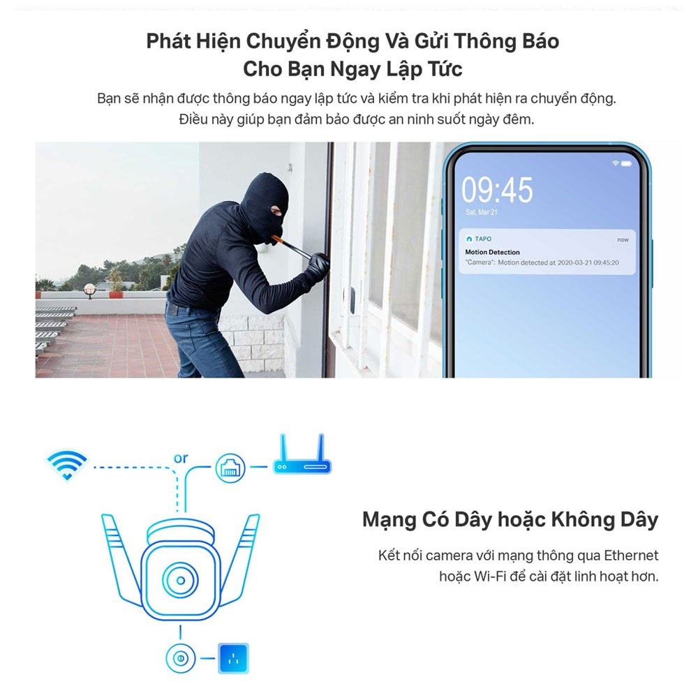 Camera IP Wifi TP-Link Tapo C310 3MP giám sát An Ninh Ngoài Trời - Bảo Hành Chính Hãng 24 tháng