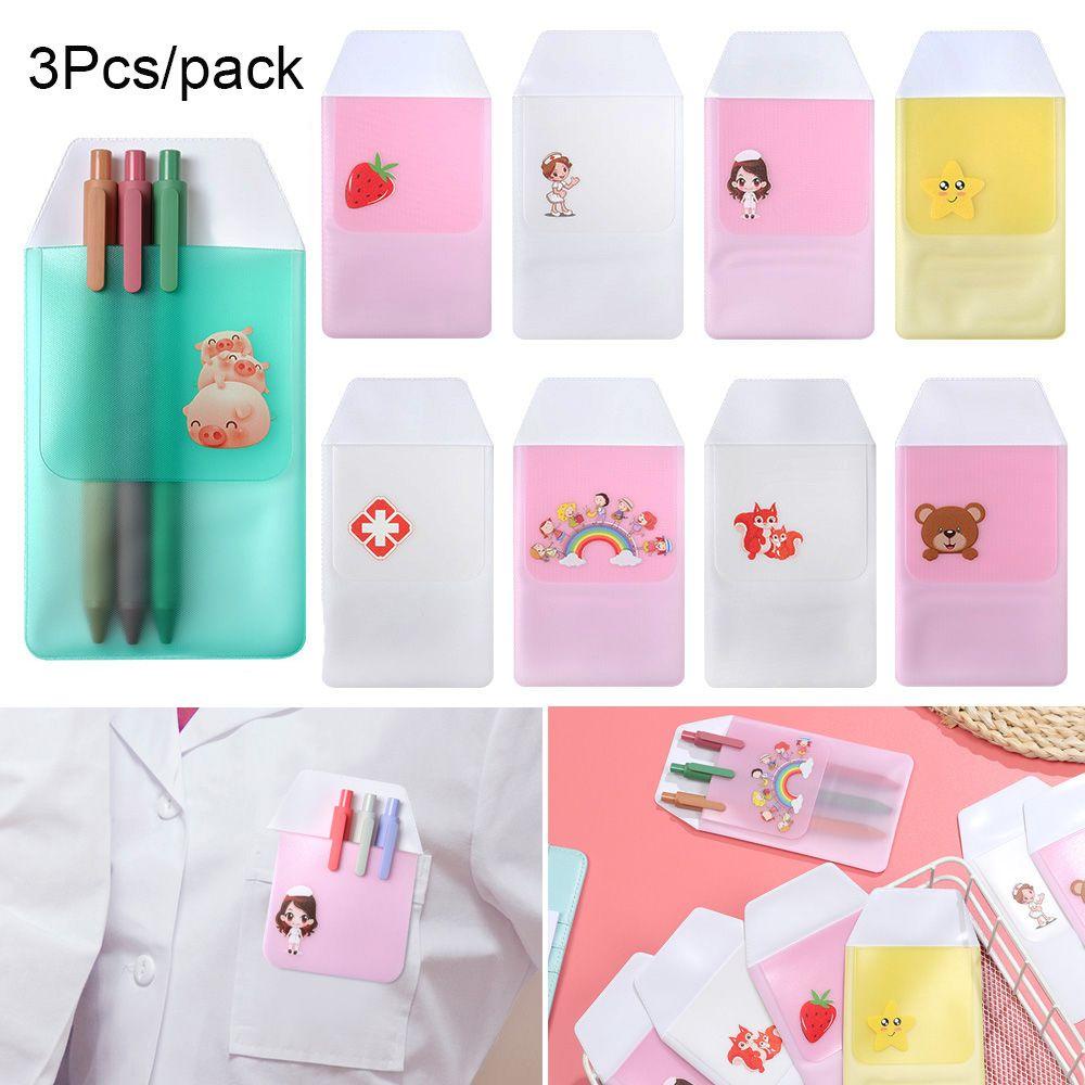 CHOOKEY Set 3 Túi Đựng Bút Tiện Lợi Ốp