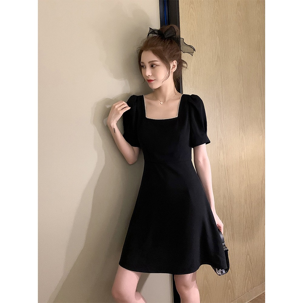 FREESHIP/CÓ ẢNH THẬT Váy đầm ulzzang cổ U dáng xòe