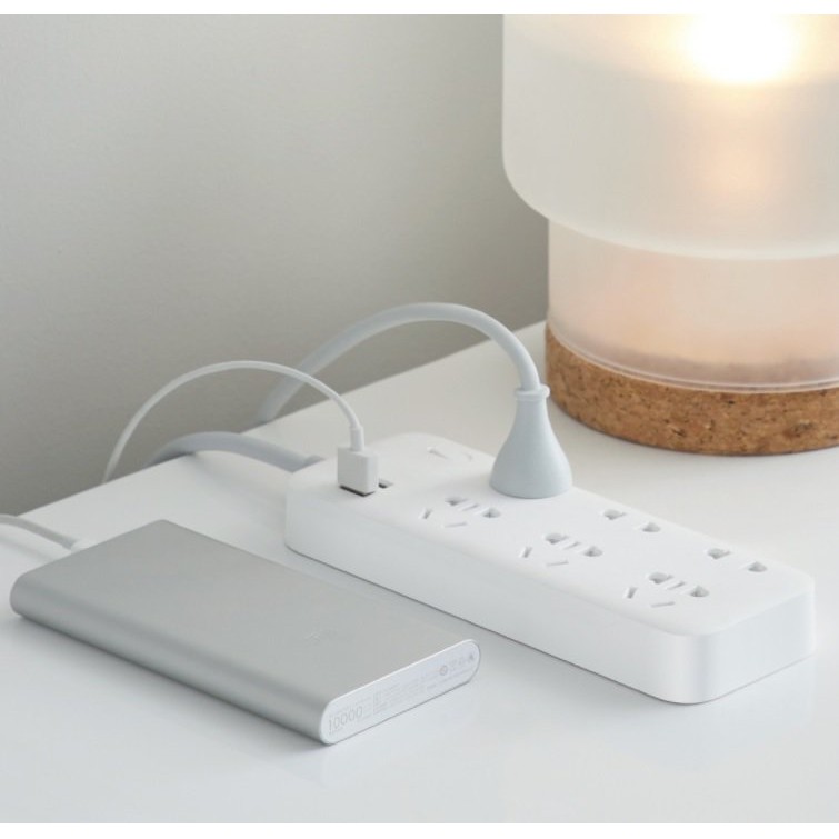 Ổ cắm Xiaomi Zmi Power Strip 6 cổng 2 usb CX05