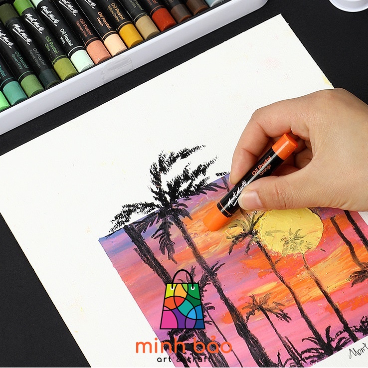 SÁP DẦU CAO CẤP MONT MARTE BỘ 12/24 MÀU