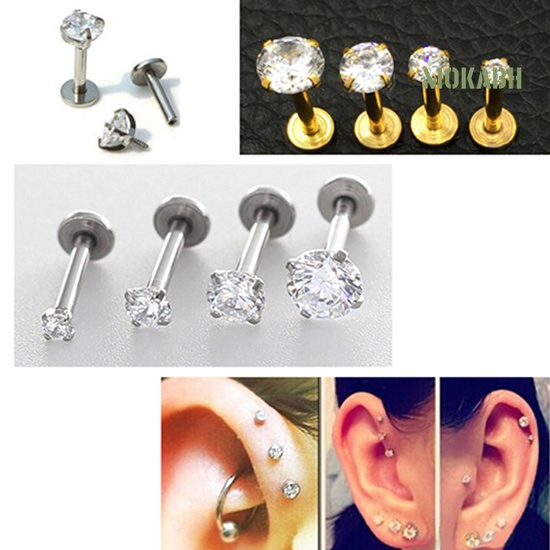 Bông Tai Đính Đá Thời Trang Dành Cho Nam Và Nữ