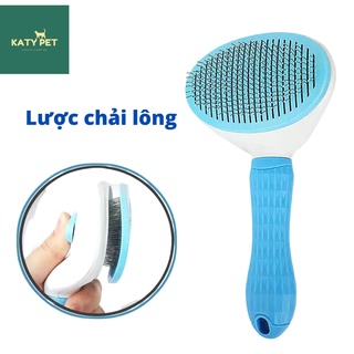 Lược chải lông cho chó mèo có nút bấm đẩy lông tiện lợi