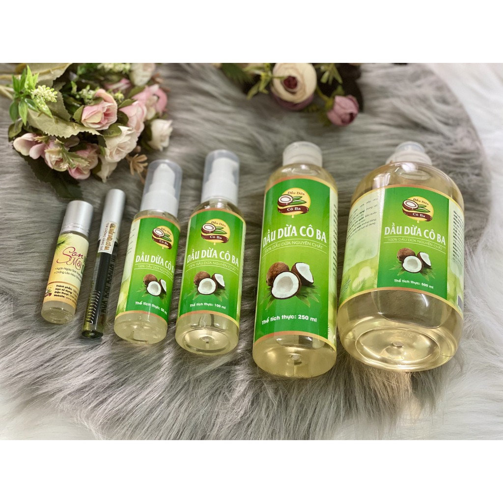 Dầu dừa nguyên chất 100% Bến Tre 500ml - Extra Virgin Coconut Oil 500ml