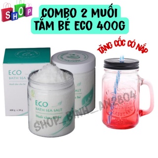 Muối tắm bé sinh dược eco 400g - an toàn cho cả trẻ sơ sinh - muối tắm bé eco - muối tắm bé thảo dược eco