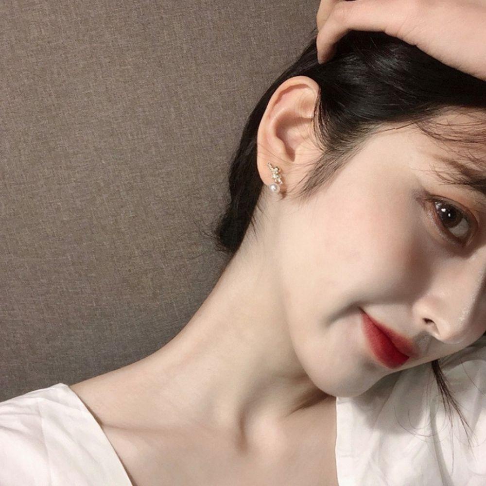 Bông Tai Cổ Điển Cho Nữ|Bông Tai Hình Nơ Màu Sáng Thời Trang Sang Trọng