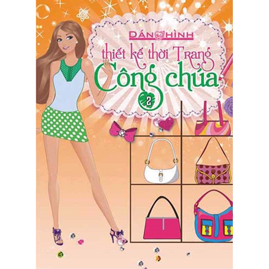 SÁCH - Dán hình thiết kế thời trang công chúa