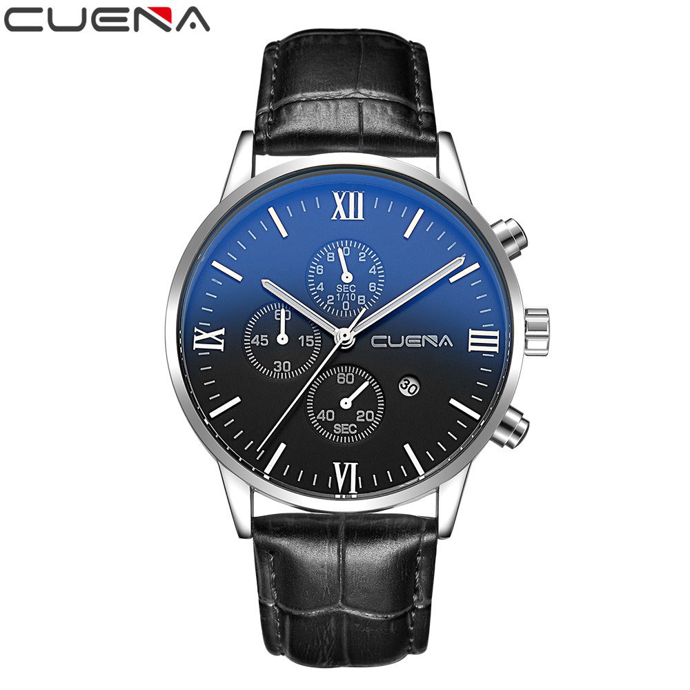 ĐỒNG HỒ NAM CUENA 6612 DÂY DA CAO CẤP, KIỂU DÁNG SANG TRỌNG, LỊCH LÃM Bán lẻ giá sỉ