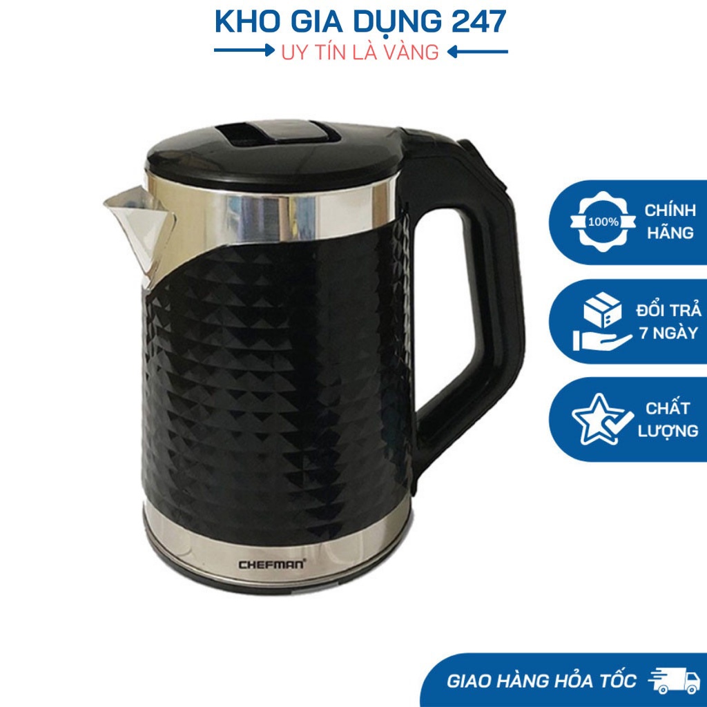 Ấm Siêu Tốc CHEFMAN Cao Cấp Hàng Chính Hãng - Bảo Hành 12 Tháng - Ấm Đun Nước Siêu Tốc