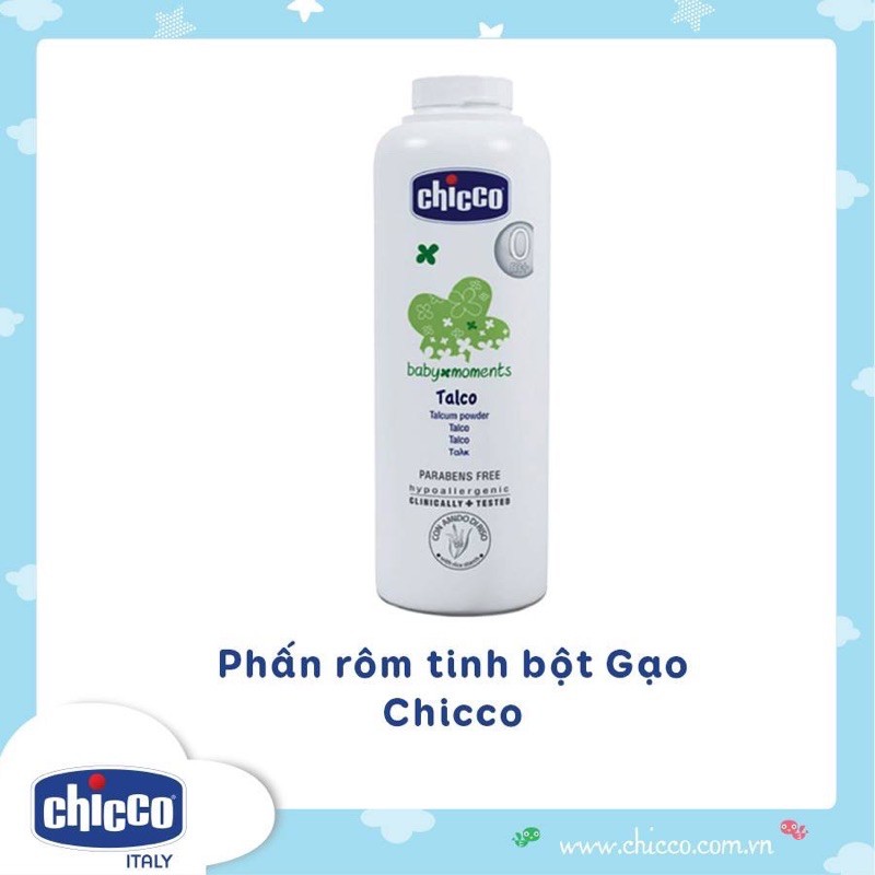 Phấn Rôm CHICCO Cho Bé Chính Hãng Nhập Khẩu Ý