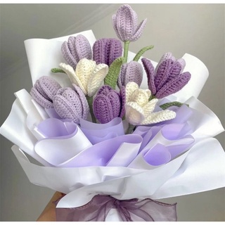 Hoa Tulip bằng len🌷