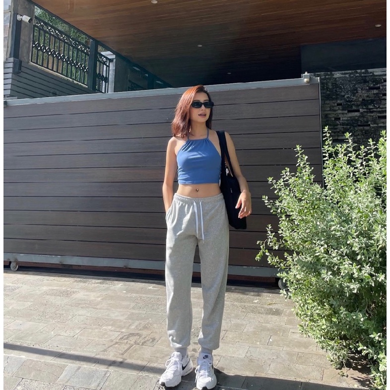 Áo yếm nữ Sumi Top chất cotton tự nhiên dáng croptop nhún cổ Lnd