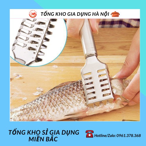 ❌BÁN SỈ⛔ Dụng Cụ Lóc - Đánh Vảy Da Cá Bằng Inox 88211 Tổng Kho Sỉ Gia Dụng