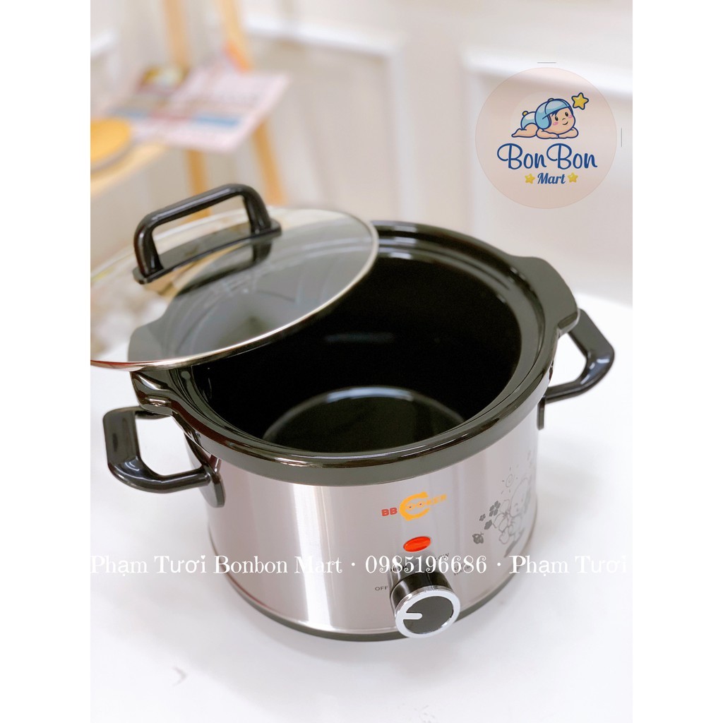 Nồi nấu cháo bb cooker 2.5l hàn quốc- chính hãng- bh 1 năm phân phối chính hãng Bonbon Mart