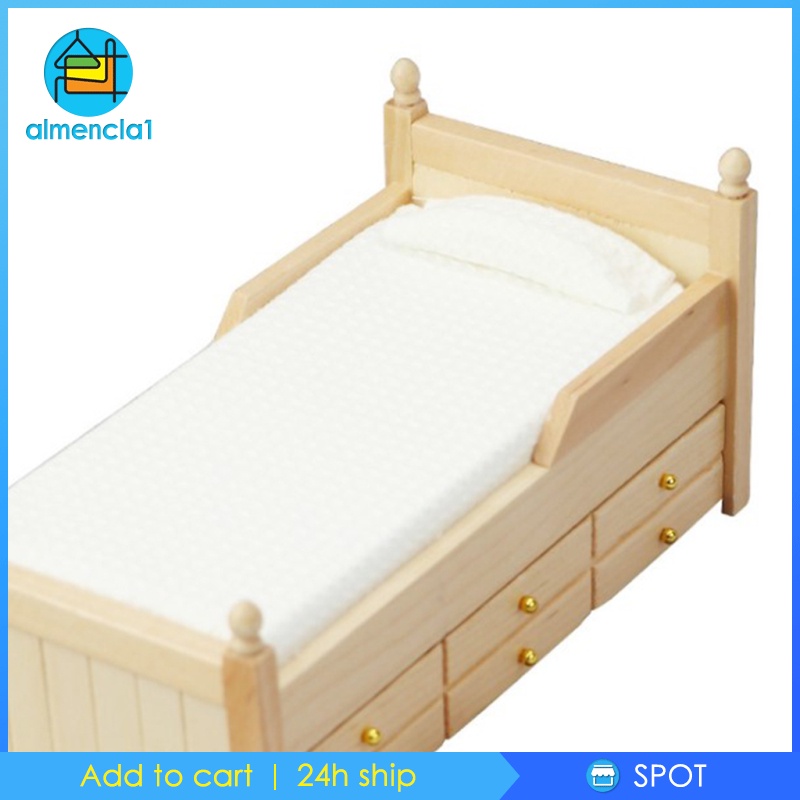 Giường Ngủ Mini Tỉ Lệ 1: 12 Trang Trí Nhà Búp Bê