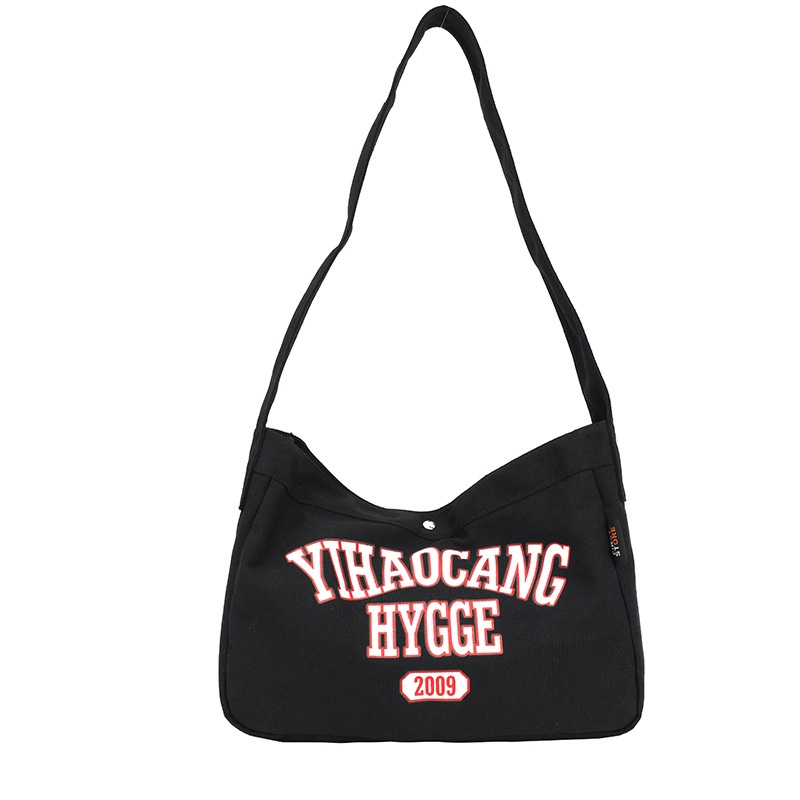 Túi Xách Canvas Cỡ Lớn In Chữ Thời Trang Cho Nam Nữ