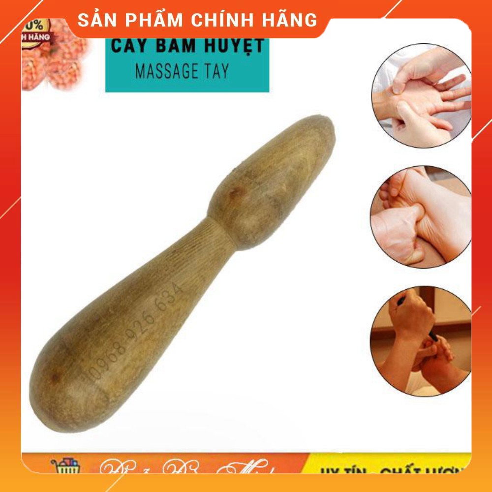 Dụng cụ massageFREESHIPDụng Cụ mát xa day bấm huyệt kiểu Thái bằng gỗ thơm