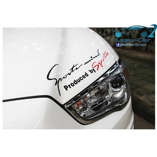 Tem dán decal Sport mind prodeced by Sports nắp capo ô tô xe hơi đủ màu thể thao