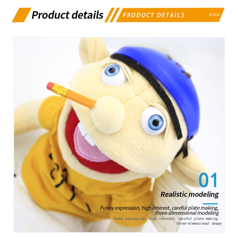 2022 60Cm Lớn Jeffy Cậu Bé Con Rối Con Rối Bàn Tay Búp Bê Nhồi Bông Đồ Chơi Ngộ Nghĩnh Toyszone. Vn