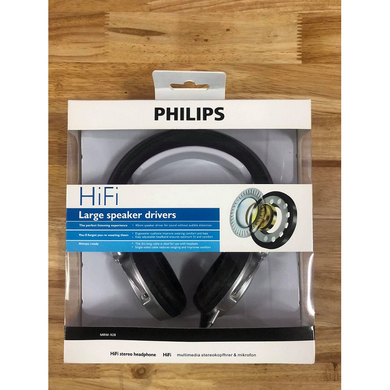 🌟CHÍNH HÃNG, SALE 🌟 TAI NGHE CHỤP TAI PHILIPS HiFi MRM-928 nhập khẩu - HỌC ONLINE - LIVESTREAM - CHƠI GAME - LIỀN DÂY