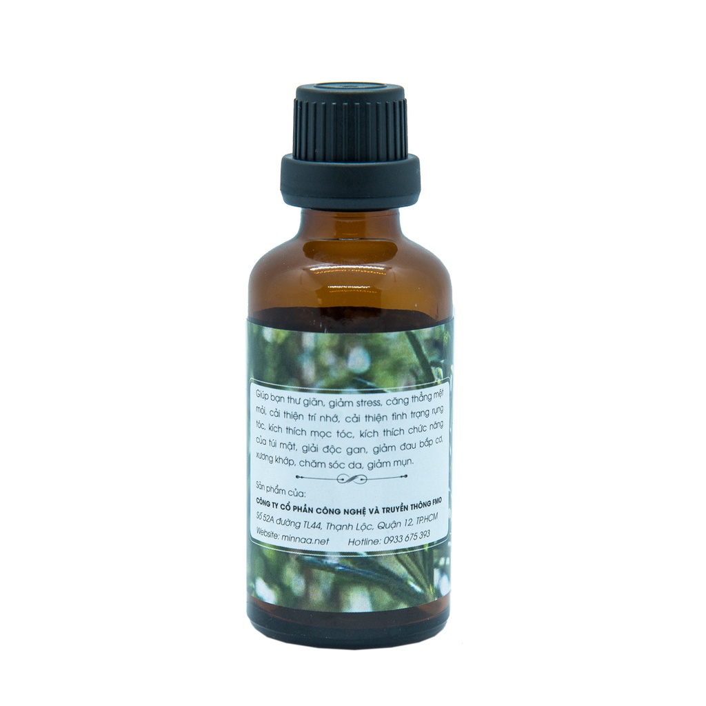 Giá kho chai lớn 50ml - Tinh dầu nguyên chất Hương Thảo thương hiệu Minnaa