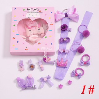 Set 18 Kẹp Tóc Dễ Thương Cho Bé Gái