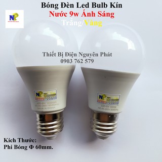 Bóng Đèn Led Bulb Kín Nước 9w Ánh Sáng Trắng/Vàng