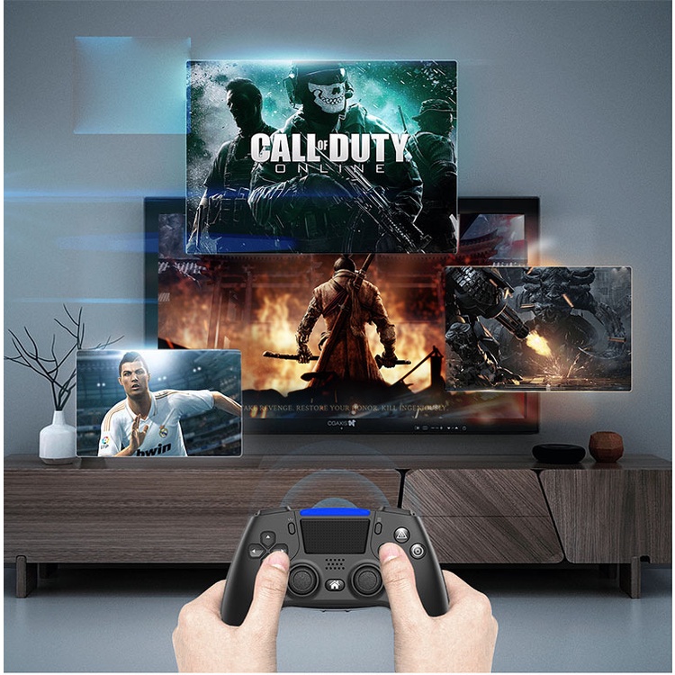 Tay cầm FO4 DualSock chơi game PC - Laptop - Smart phone, Tay cầm chơi game kết nối bluetooth