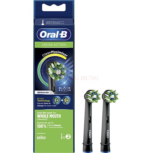 Đầu bàn chải thay thế bàn chải điện Oral-B Crossaction (Set 2 cái ) - Hàng nhập khẩu