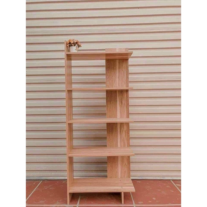 Kệ sách gỗ đứng góc tường 5 tầng đa năng cao cấp bền đẹp
