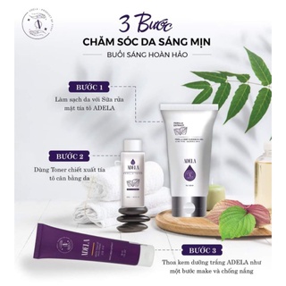 Combo Kem + Sữa rửa mặt Adela