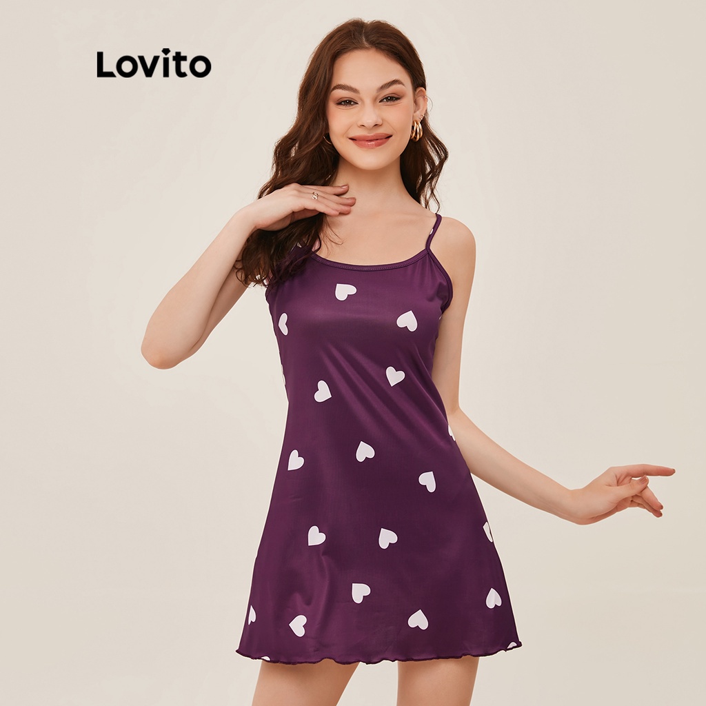 Lovito Đầm Ngủ Hình Trái Tim L20D472
