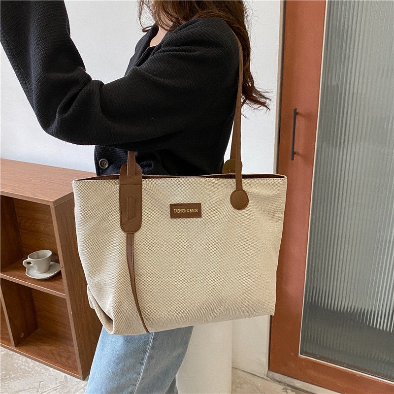 Túi Xách canvas Cỡ Lớn Thiết Kế Đơn Giản Thời Trang Cho Nữ