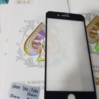 Kính cường lực dẻo Iphone 7 plus / Iphone 8 plus ( trắng/đen)