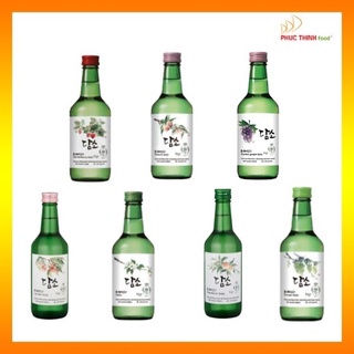 Soju Hàn Quốc DAMSO Nhập khẩu Chai 360ml đủ 7 vị